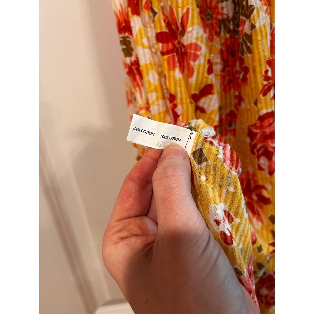 Poupette St Barth Floral Maxi Dress Fringe Women's XS Resortwear Vacation‎ Boho - Picture 11 of 14